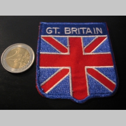 Great Britain nažehľovacia vyšívaná nášivka (možnosť nažehliť alebo našiť na odev) materiál 100%bavlna 