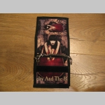 Cradle of Filth hrubá pevná textilná peňaženka s retiazkou a karabínkou Cradle of Filth hrubá pevná textilná peňaženka s retiazkou a karabínkou
