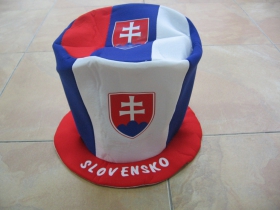 Slovakia - Slovensko fanúšikovský klobúk  materiál 100%polyester
