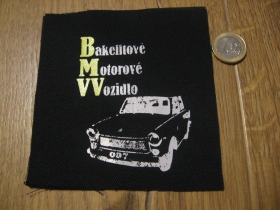 BMVV Bakelitové motorové vozidlo  potlačená nášivka rozmery cca. 12x12cm (po krajoch neobšívaná)