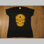 Smrtka - Lebka ornamenty , dámske tričko značka Fruit of The Loom materiál 100%bavlna