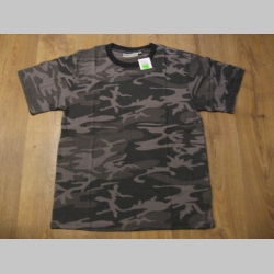 Dark Camo - Kamuflážne tmavo maskáčové tričko COMMANDO Industries Army Style vystužený pás a rukávy Materiál 60% bavlna 40% polyester