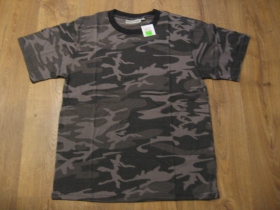 Dark Camo - Kamuflážne tmavo maskáčové tričko COMMANDO Industries Army Style vystužený pás a rukávy Materiál 60% bavlna 40% polyester