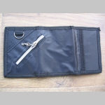 ROCK čierna pevná textilná peňaženka  3.farby na výber