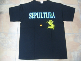Sepultura, čierne pánske tričko 100%bavlna   