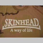 Skinhead a Way of Life pánske maskáčové tričko vzor DESERT materiál 100%bavlna