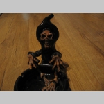 SKULL - lebka - smrtka popolník s pálenej keramiky s priemerom 13cm a výškou 12cm