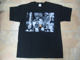 Nirvana čierne pánske tričko 100%bavlna 