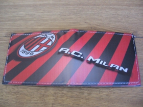 AC Milan - peňaženka vintage dizajn, rozmery 11x9,5cm po zložení materiál syntetická koža