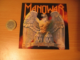 Manowar pogumovaná nálepka