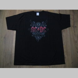 AC/DC  čierne pánske tričko materiál 100% bavlna