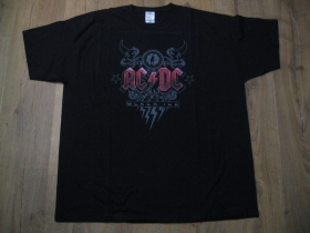 AC/DC  čierne pánske tričko materiál 100% bavlna