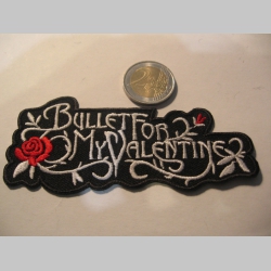 Bullet for My Valentine nažehľovacia vyšívaná nášivka (možnosť nažehliť alebo našiť na odev) materiál 100%bavlna 