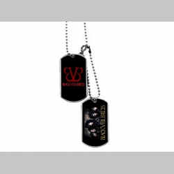 Black Veil Brides kovový prívesok na krk "Dog Tag" s dvomi známkami a s dvomi farebnými motívmi 