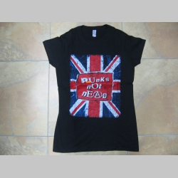 Punks not dead U.K. dámske čierne tričko 100%bavlna 