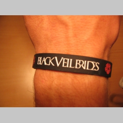 Black Veil Brides, pružný gumenný náramok s vyrazeným motívom