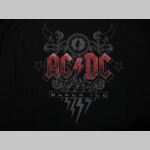 AC/DC  čierne pánske tričko materiál 100% bavlna