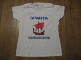 Sparta " Sparty " biele dámske tričko 100%bavlna značka Fruit of The Loom