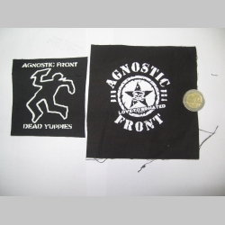 Agnostic Front potlačená nášivka cca.12x12cm (po krajoch neobšívaná)