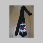 Anarchy čierna kravata materiál 100%bavlna