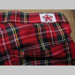 3/4ťové kraťasové nohavice Škótske káro TARTAN pánske aj dámske 100%bavlna 