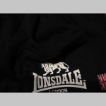Lonsdale čierne pánske hrubé tepláky, materiál 80%bavlna 20% polyester - posledný kus veľkosť S/M