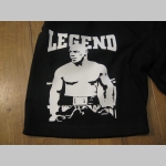 Legend TYSON  čierne tepl&aacute;kov&eacute; kraťasy s tlačen&yacute;m logom