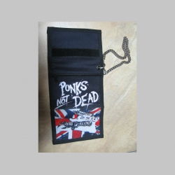 Sex Pistols, hrubá pevná textilná peňaženka s retiazkou a karabínkou