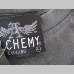 Alchemy šedé pánske tričko materiál 100% bavlna posledný kus veľkosť L