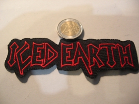 Iced Earth nažehľovacia vyšívaná nášivka (možnosť nažehliť alebo našiť na odev) materiál 100%bavlna 