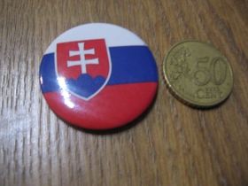 Slovensko - Slovakia väčší odznak s priemerom  3,5cm