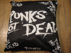 Punks not Dead vankúšik rozmery cca.30x30cm materiál 100%polyester