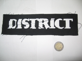 District, potlačená nášivka