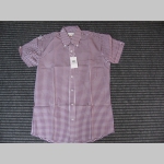 RELCO, p&aacute;nska ko&scaron;eĺa kr&aacute;tky ruk&aacute;v  s bordovo bielym k&aacute;rovan&iacute;m materi&aacute;l 100%bavlna