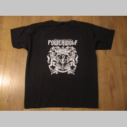 Powerwolf čierne p&aacute;nske tričko 100%bavlna