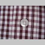 RELCO, p&aacute;nska ko&scaron;eĺa kr&aacute;tky ruk&aacute;v  s bordovo bielym k&aacute;rovan&iacute;m materi&aacute;l 100%bavlna