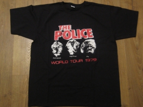 The Police  čierne pánske tričko 100%bavlna