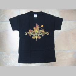 Stratovarius čierne pánske tričko 100%bavlna 