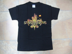 Stratovarius čierne pánske tričko 100%bavlna 