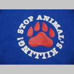Stop Animals Killing čierne pánske tričko 100%bavlna