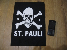 St. Pauli  chrbtová nášivka veľkosť cca. A4 (po krajoch neobšívaná)