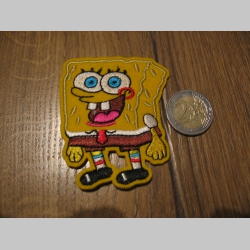 spongebob nažehľovacia vyšívaná nášivka (možnosť nažehliť alebo našiť na odev) materiál 100%bavlna 