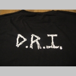D.R.I.   čierne pánske tričko 100%bavlna 