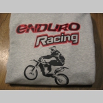 Enduro Racing  čierne teplákové kraťasy s tlačeným logom