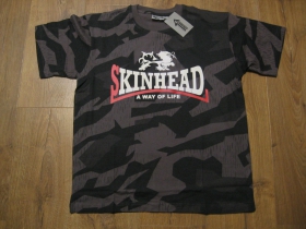 Skinhead A Way of Life   nočný maskáč-Nightcamo SPLINTER, pánske tričko 100%bavlna