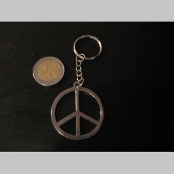 Peace -  kovová kľúčenka/prívesok