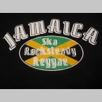 Jamaica SKA Rocksteady Reggae - detská čierna mikina s kapucou a klokankovým vreckom vpredu