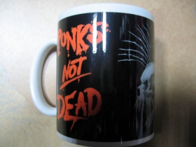 Punks not Dead porcelánový pohár - šálka s uškom, objemom cca. 0,33L