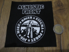 Agnostic Front potlačená nášivka cca.12x12cm (po krajoch neobšívaná)