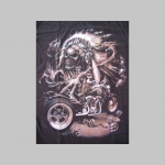 Indián - smrtka - Chopper  pánske čierne tričko materiál 100% bavlna
